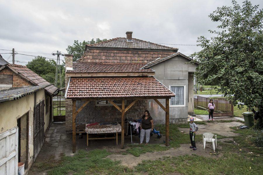 szegény, hátrányos, vidék, ház