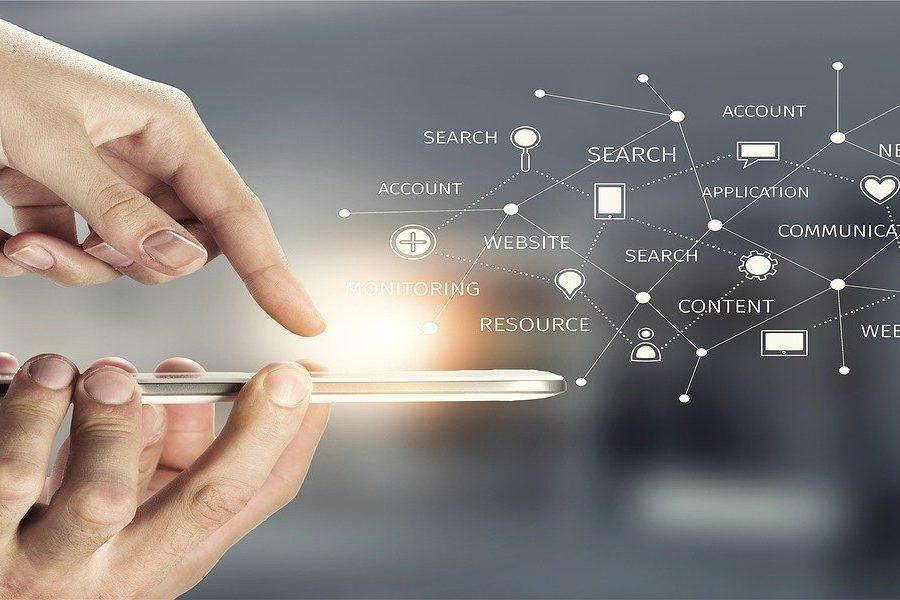 digitális, adat, adatfelhő